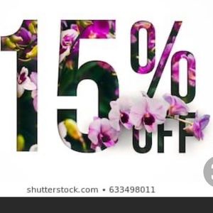 15% off sale